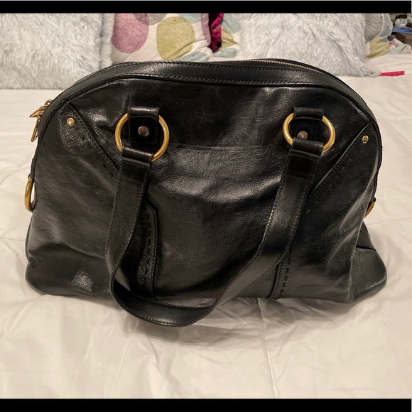 YSL Black Leather Tote - Picture 2 of 8